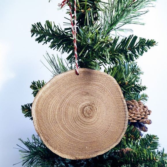 Hand Crafted Wooden Christmas Gift Ornament "Our First Christmas As Mr. & Mrs." - Picture 2 of 3